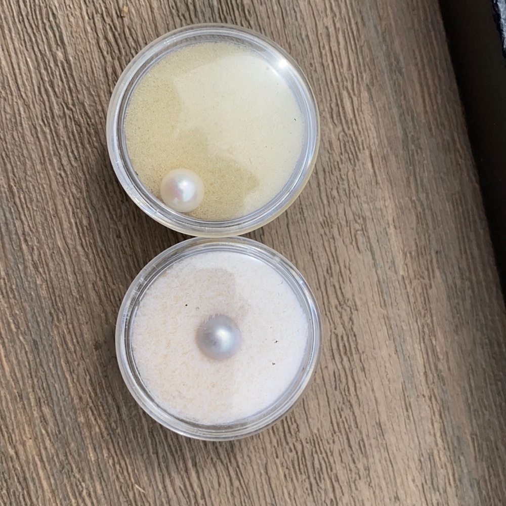 Two salt water cultured pearls